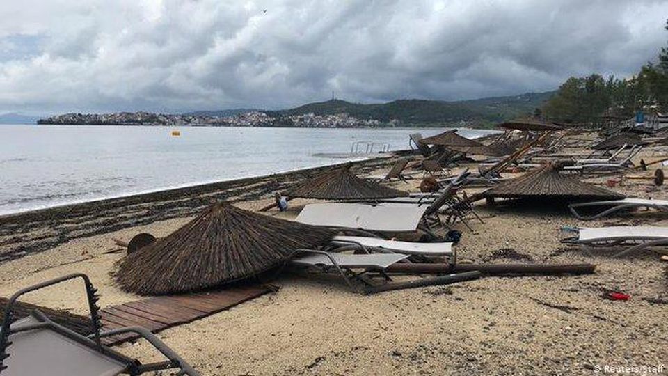 esempio di alluvione, grecia