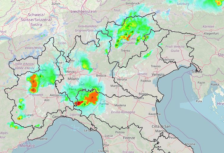 temporali nord italia