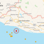 Scossa di terremoto magnitudo 5.9 al largo di El Salvador [MAPPE]