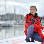 Greta salpa verso New York con Casiraghi sulla barca a emissioni zero [GALLERY]
