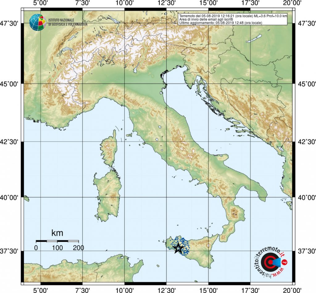 terremoto caltabellotta agrigento