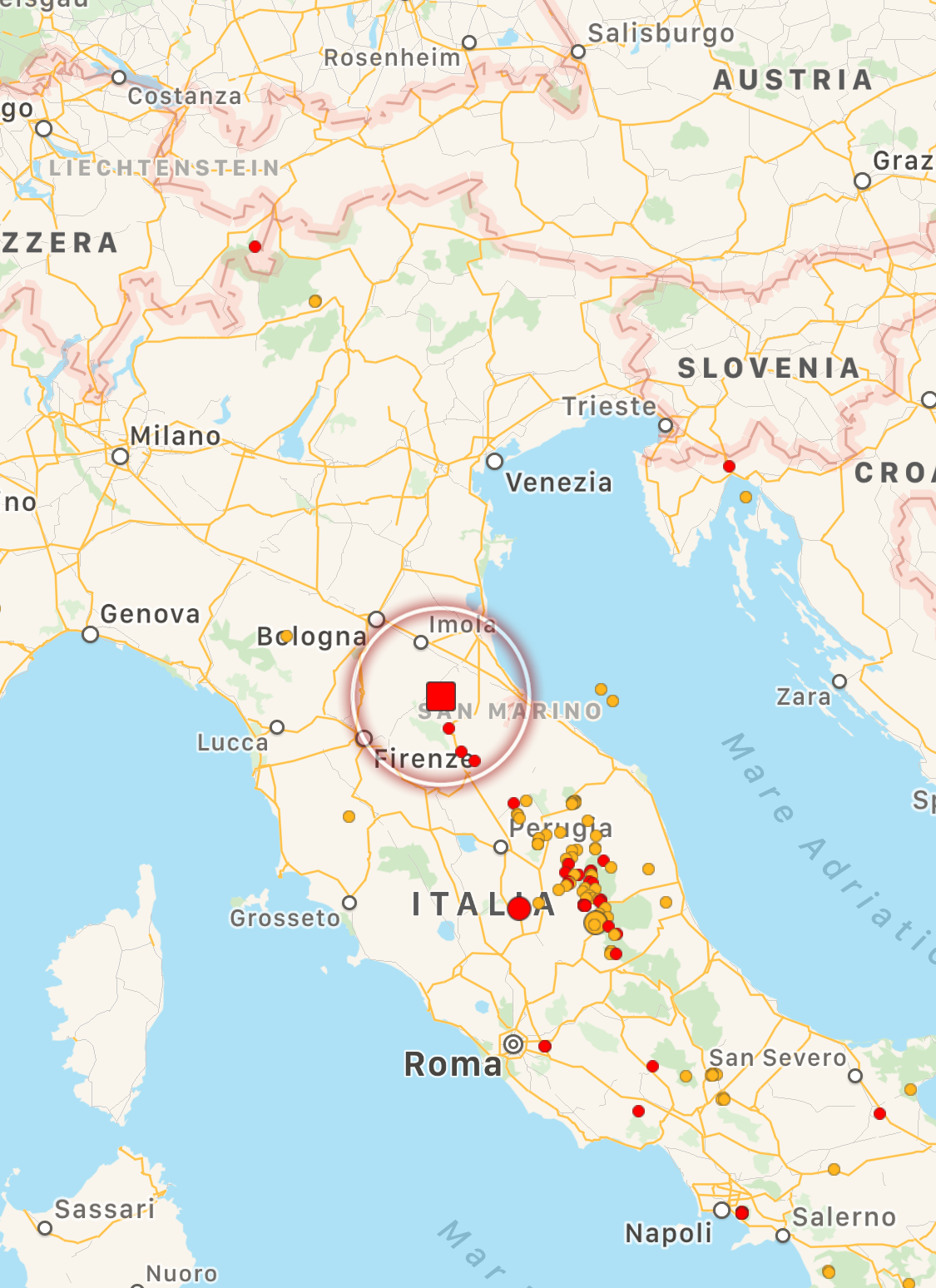 terremoto forlì