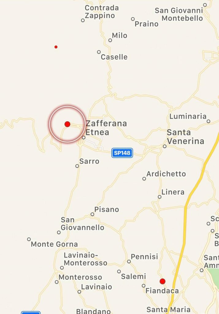 terremoto oggi catania zafferana etnea