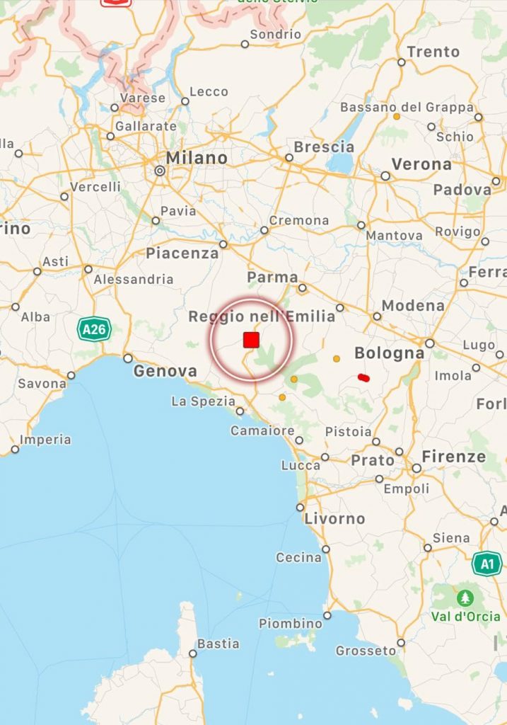 terremoto oggi parma