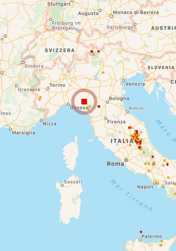 terremoto oggi parma