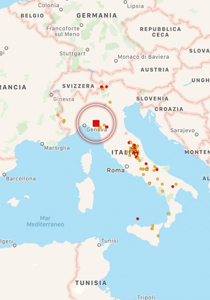 terremoto oggi parma