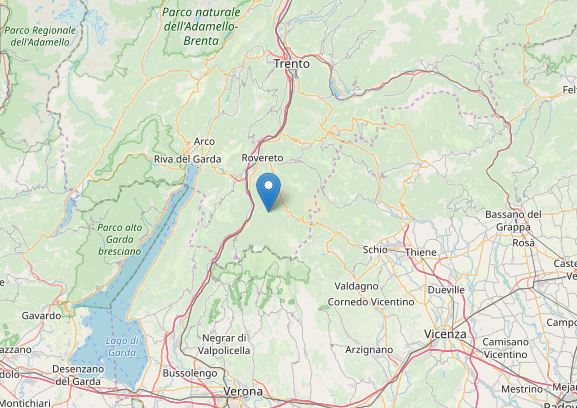 terremoto trentino veneto