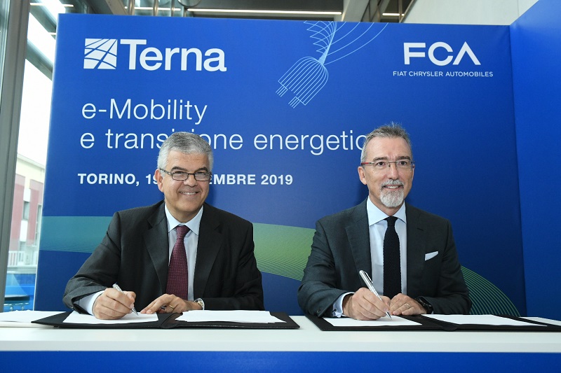 Firma MoU Terna-Fca Luigi Ferraris e Pietro Gorlier