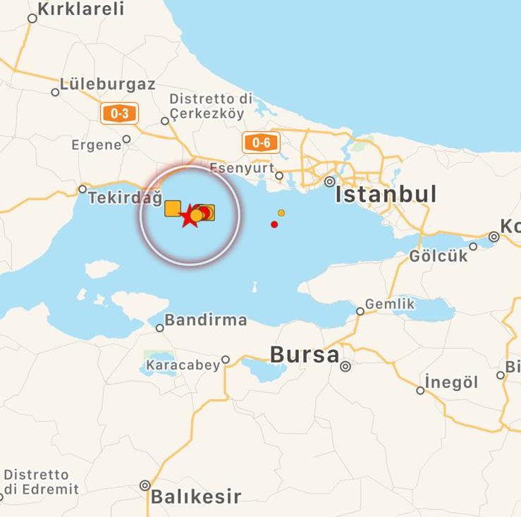 terremoto istanbul 26 settembre 2019
