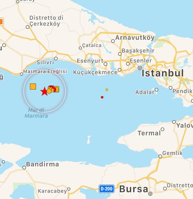terremoto istanbul 26 settembre 2019