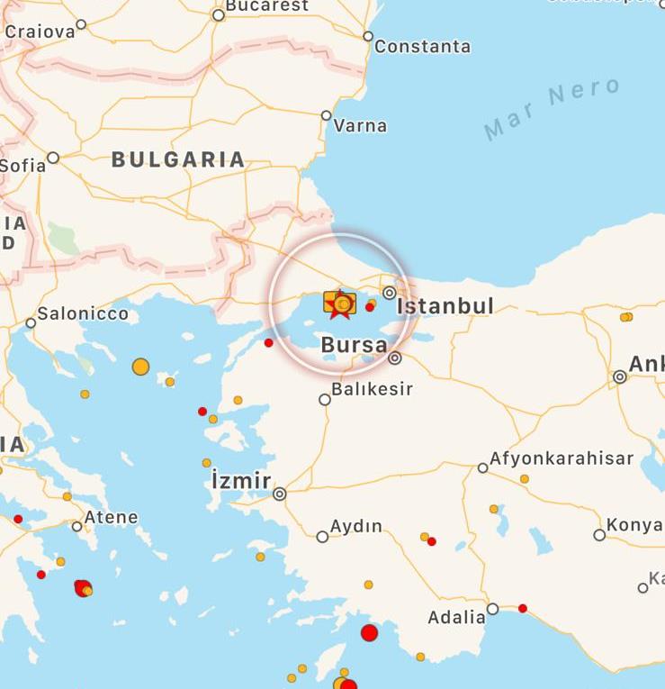 terremoto istanbul 26 settembre 2019
