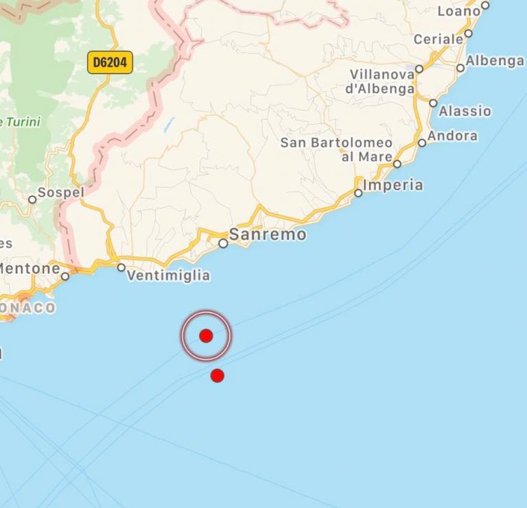 terremoto mar ligure
