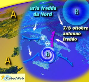 Previsioni Meteo Italia freddo ottobre 2019