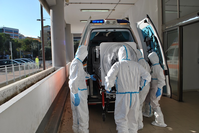 esercitazione ebola sassari