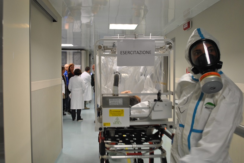 esercitazione ebola sassari