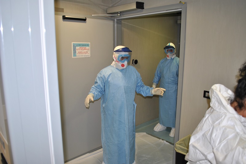 esercitazione ebola sassari