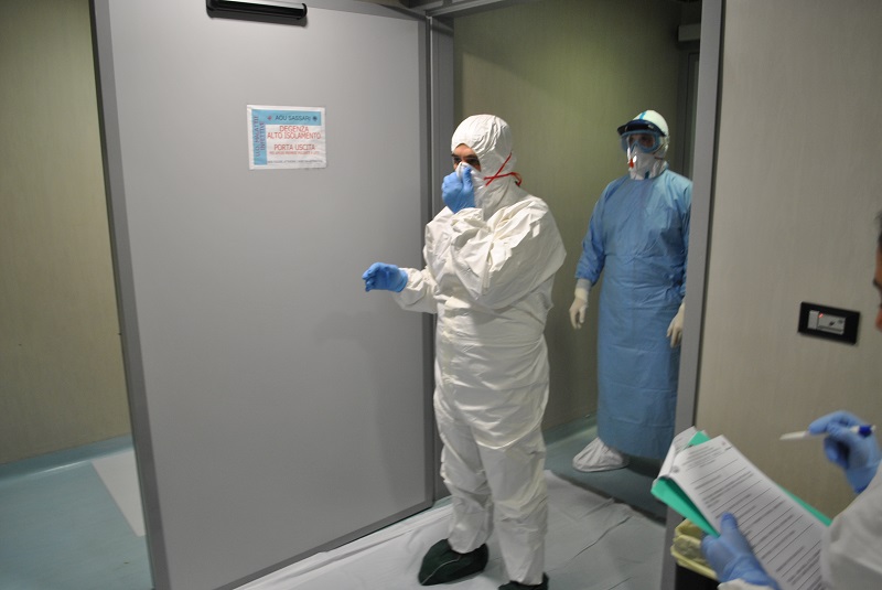 esercitazione ebola sassari
