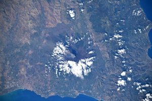 etna in eruzione Luca Parmitano