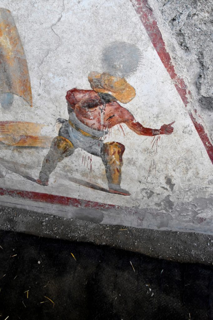 gladiatori combattenti pompei