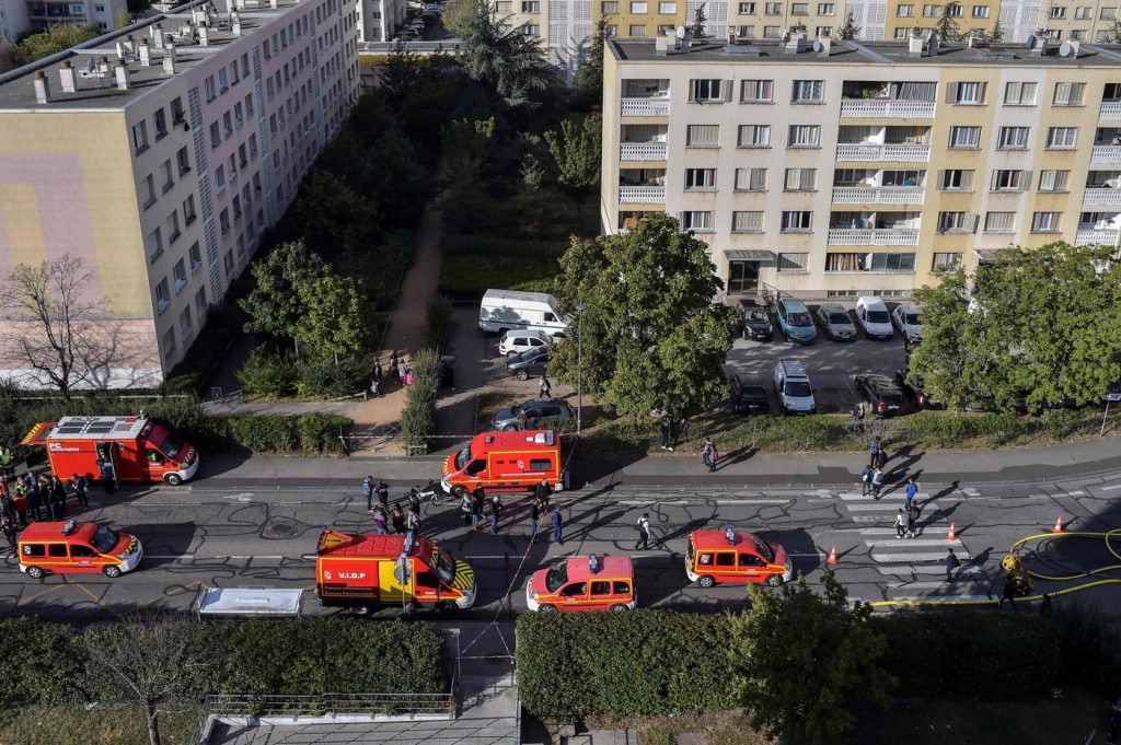 francia incendio lione