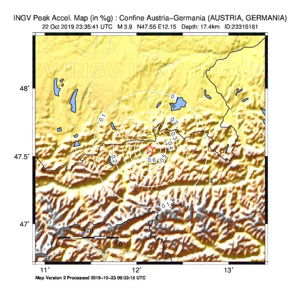 terremoto austria germania