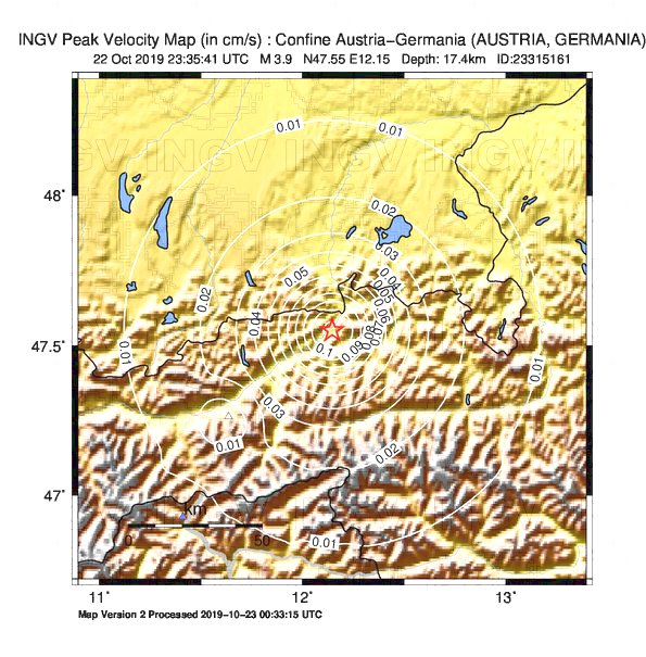 terremoto austria germania