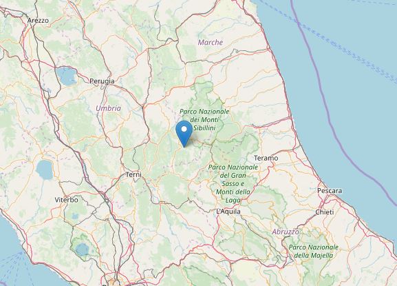 terremoto cascia perugia