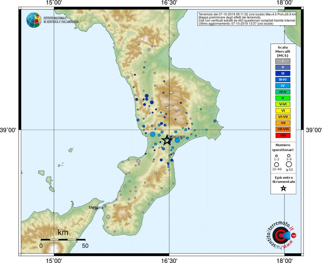 terremoto catanzaro calabria