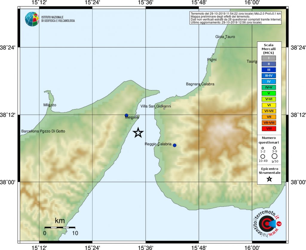 terremoto messina reggio calabria scala mercalli