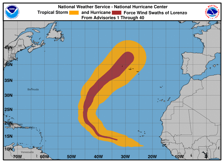 uragano lorenzo
