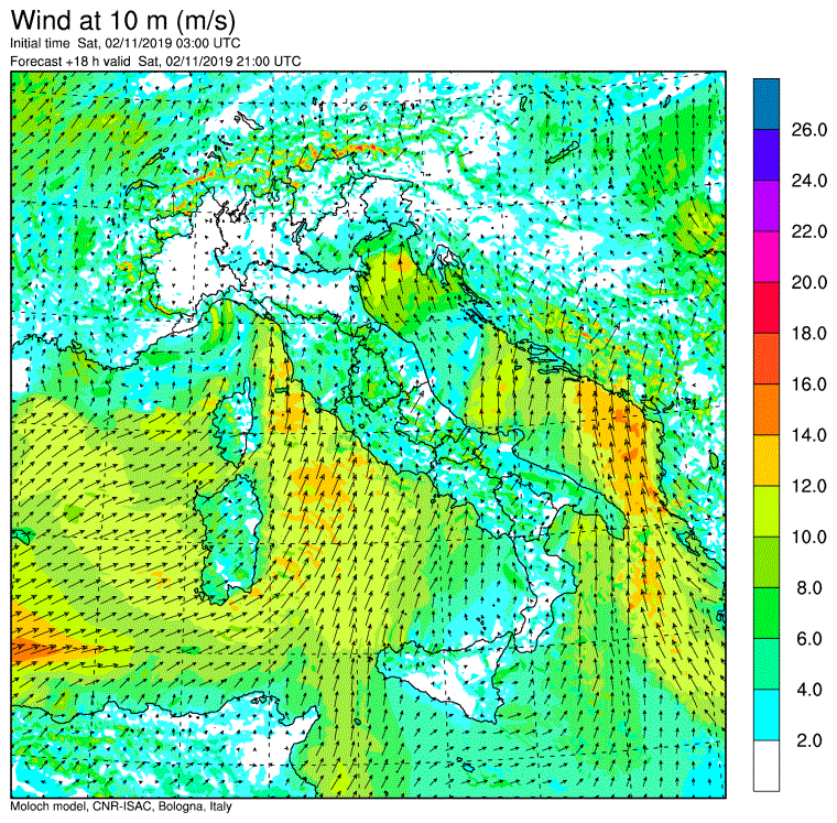 allerta meteo italia domenica 3 novembre 2019