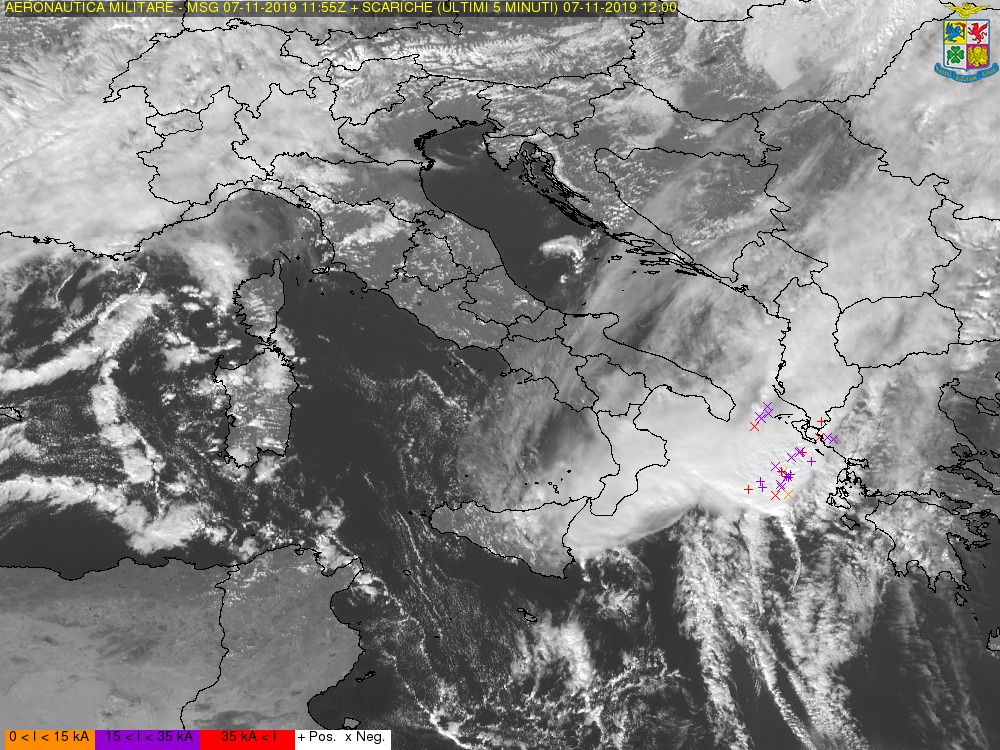 meteo italia 7 novembre 2019