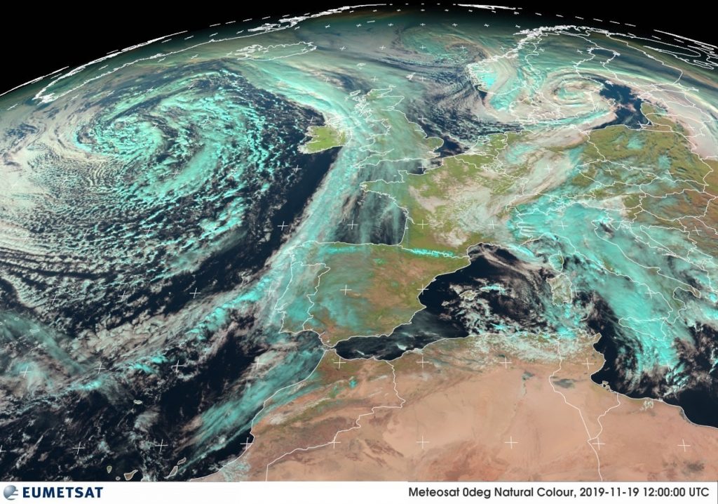 Ciclone Atlantico Europa 19 Novembre