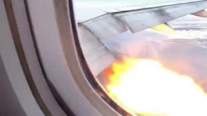 fiamme aereo
