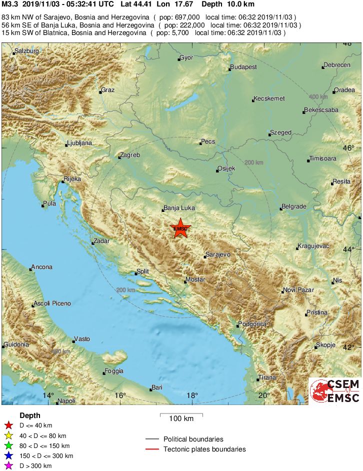 terremoto bosnia