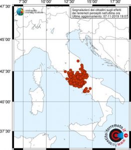 terremoto centro italia lazio abruzzo