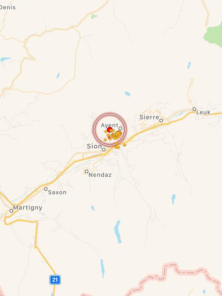 terremoto italia svizzera