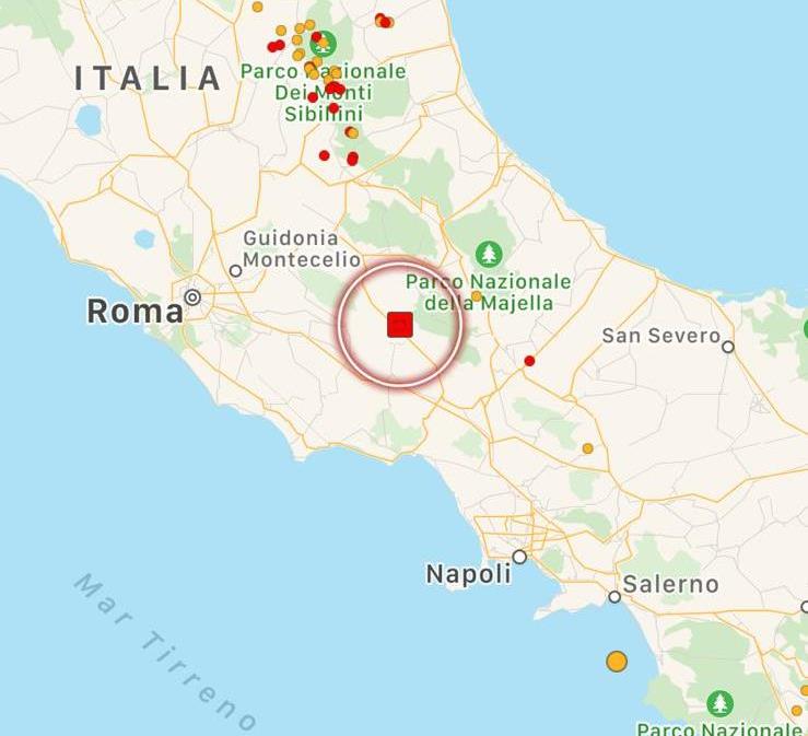 terremoto centro italia lazio abruzzo
