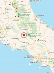 terremoto centro italia lazio abruzzo