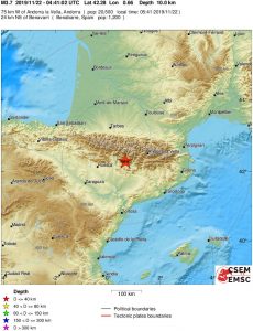 terremoto pirenei francia