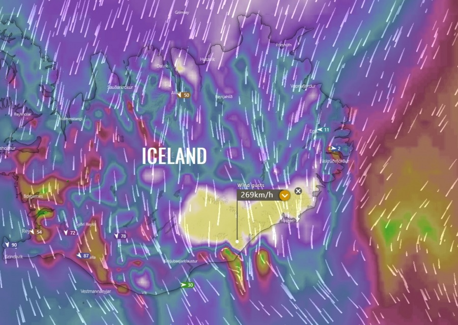 ciclone islanda