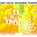 Previsioni Meteo, dalla “Tempesta di Santa Lucia” al “Ciclone di San Liberato”: si prospettano 10 giorni di grandi sbalzi termici e forte maltempo