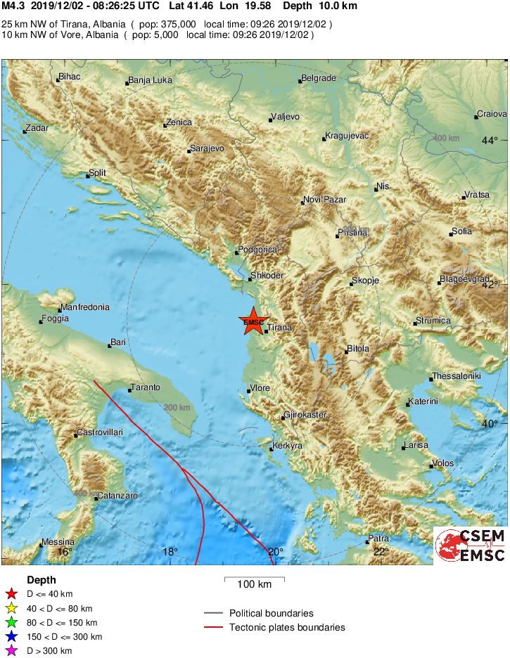 terremoto albania