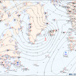 Meteo, profondo ciclone vicino alla Groenlandia: è una giornata caldissima in Islanda, temperature fino a +13°C [MAPPE e DATI]