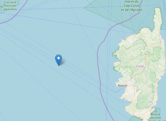 terremoto mare di corsica