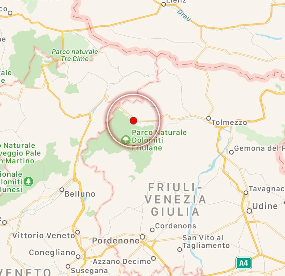 terremoto udine forni di sopra