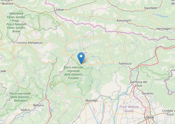 terremoto oggi udine