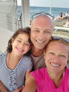 Diana con i genitori