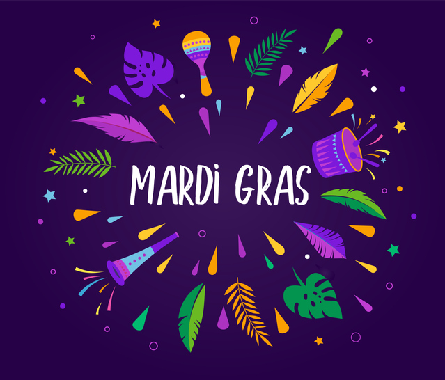 Mardi Gras – Fat Tuesday Carnival celebration template