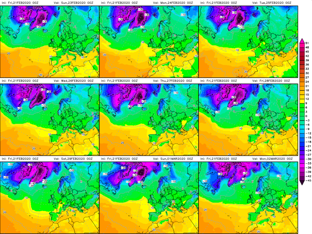 previsioni meteo temperature weekend